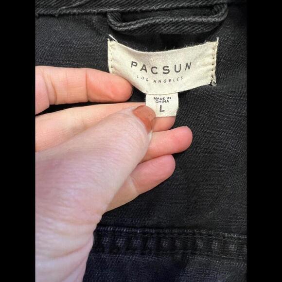 Pacsun Denim Los Angeles Embroidered Jacket Size L - Picture 6 of 7